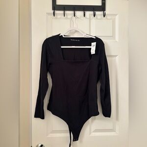 NWTO Abercrombie& Fitch Square Neck Body Suit Size XL